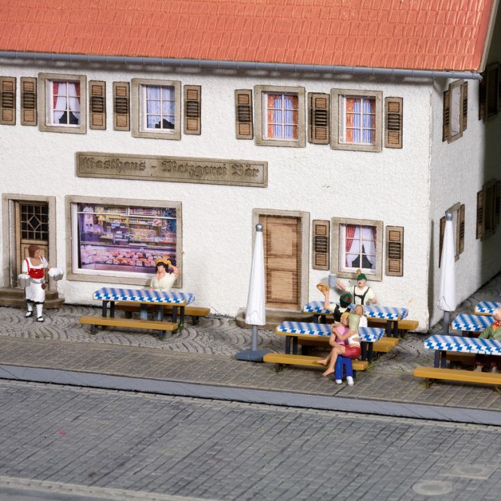 H0-Biergarten-Zubehör