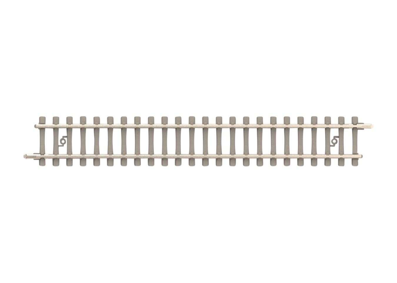 Gerades Betonschwellen-Gleis, 104,2 mm
