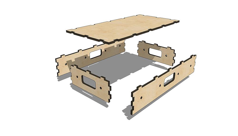 Anlagenunterbau, 0,5 m x 0,25 m