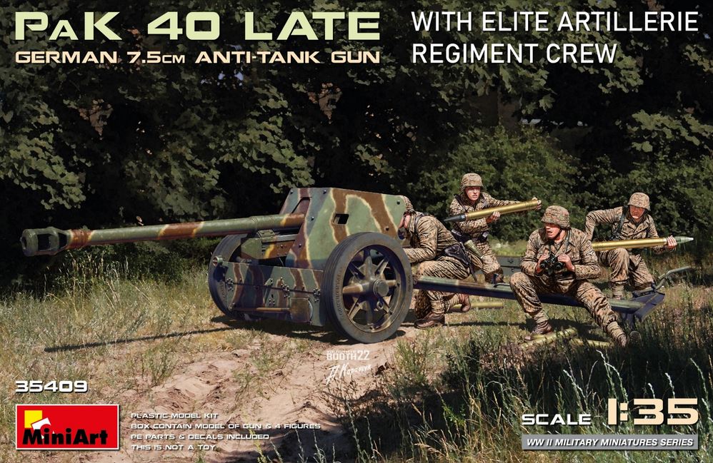 1:35 Deutsche 7,5cm PaK 40 mit Crew (4)