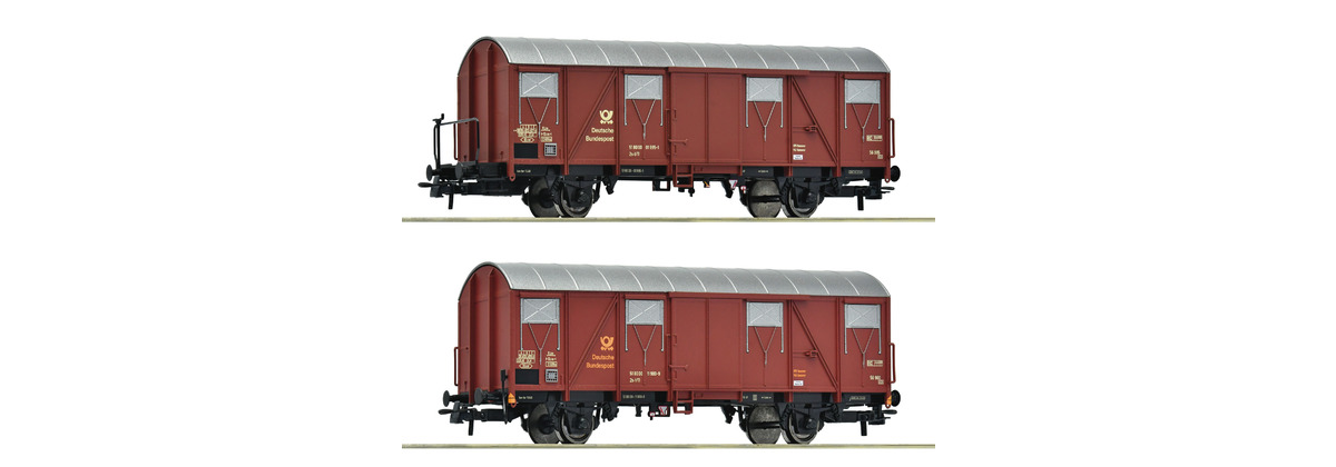 2er Set gedeckte Guterwagen DBP, Ep.IV