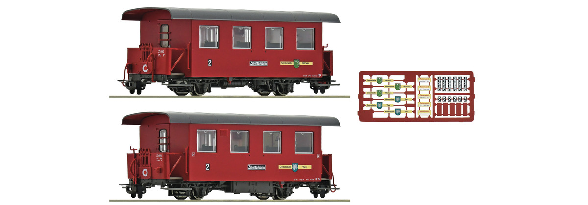 2-tlg. Set: Schmalspur-Personenwagen