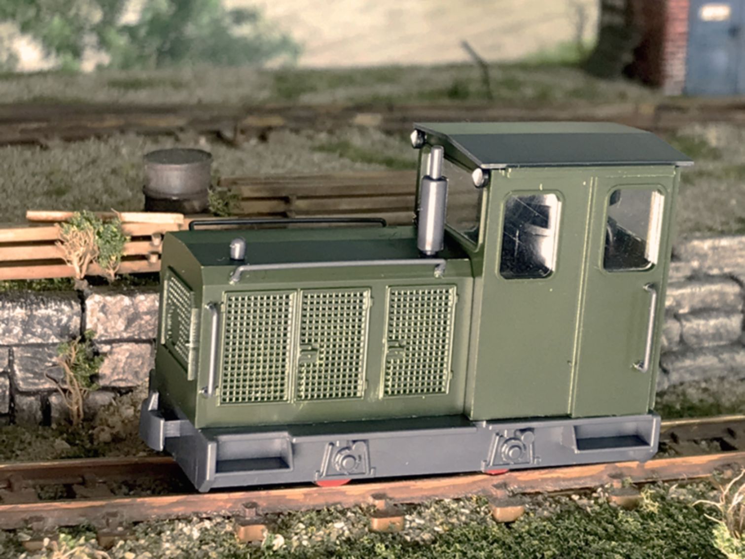 H0e-Schöma Diesellok, grün