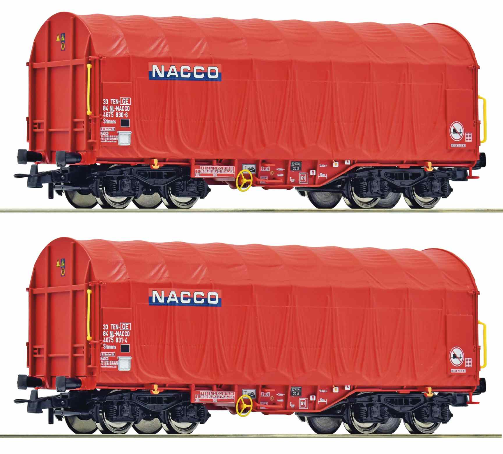 2er Set Schiebeplanenwagen NACCO, Ep.VI