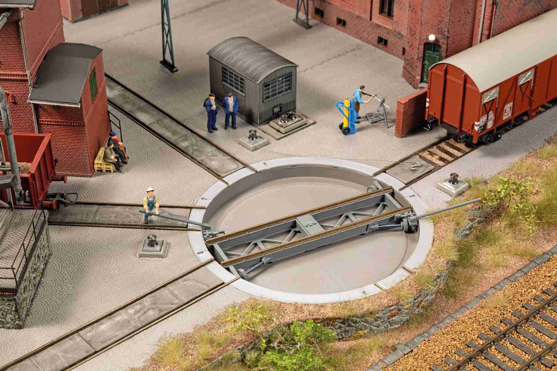H0-Drehscheibe, manuell