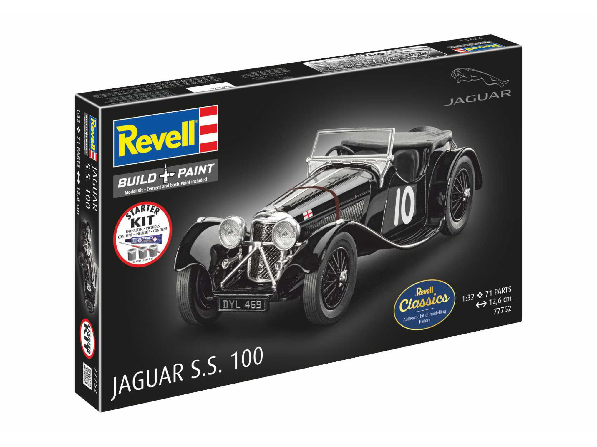 1:32-Starter Kit Jaguar SS 100