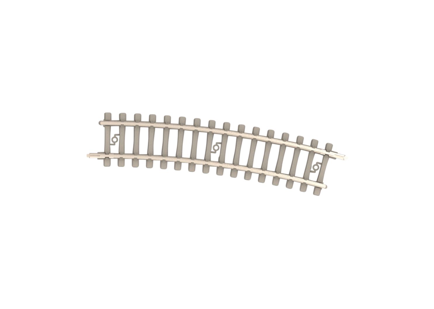 Gebogens Betongleis R2a, 261,8mm, 15°