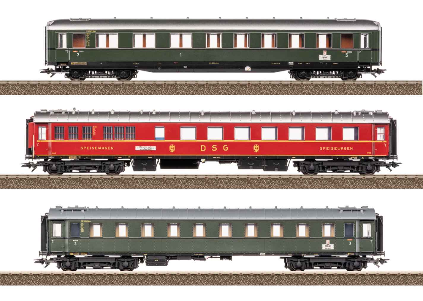 Schnellzug-Set 2 D74 DB, Ep.III