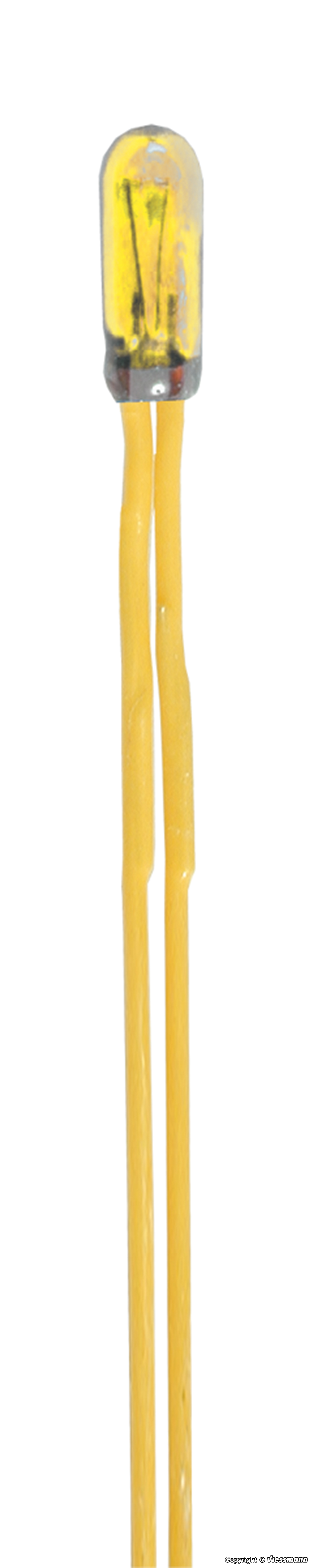 2 Glühlampen gelb T3/4 Ø 2,3 mm+2 Kabel