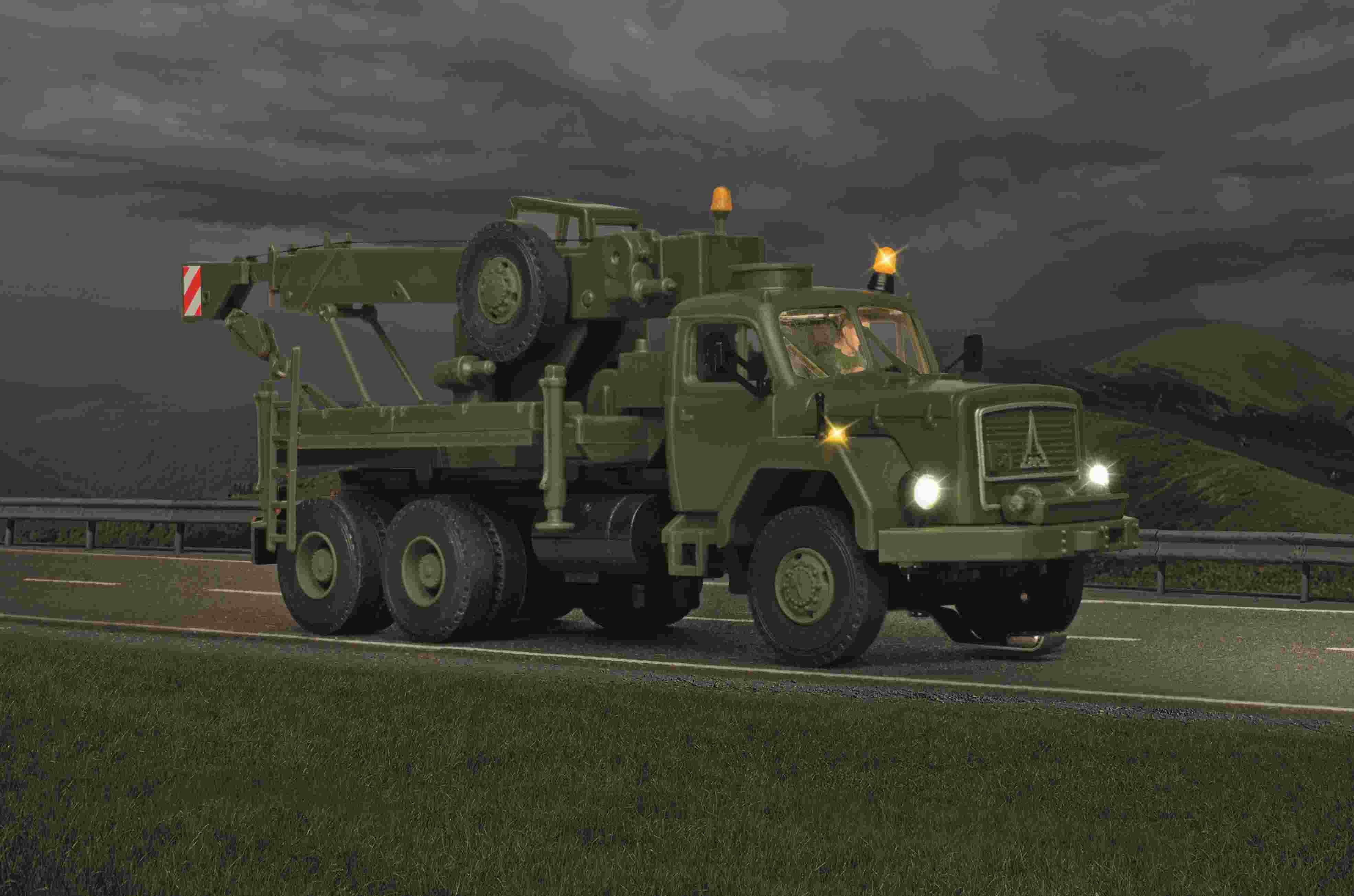 H0-MAGIRUS DEUTZ 3-achsig Bergekran