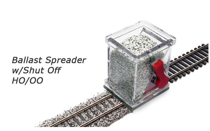 H0-Schotterverteiler mit Absperrklappe