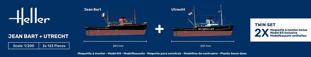 1:200-STARTER KIT JEAN BART + UTRECHT