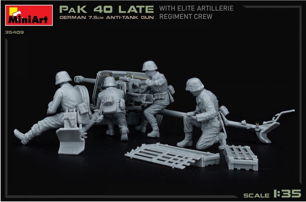 1:35 Deutsche 7,5cm PaK 40 mit Crew (4)