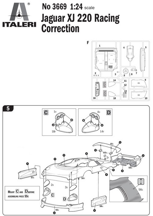1:24 Jaguar XJ 220 Race Car