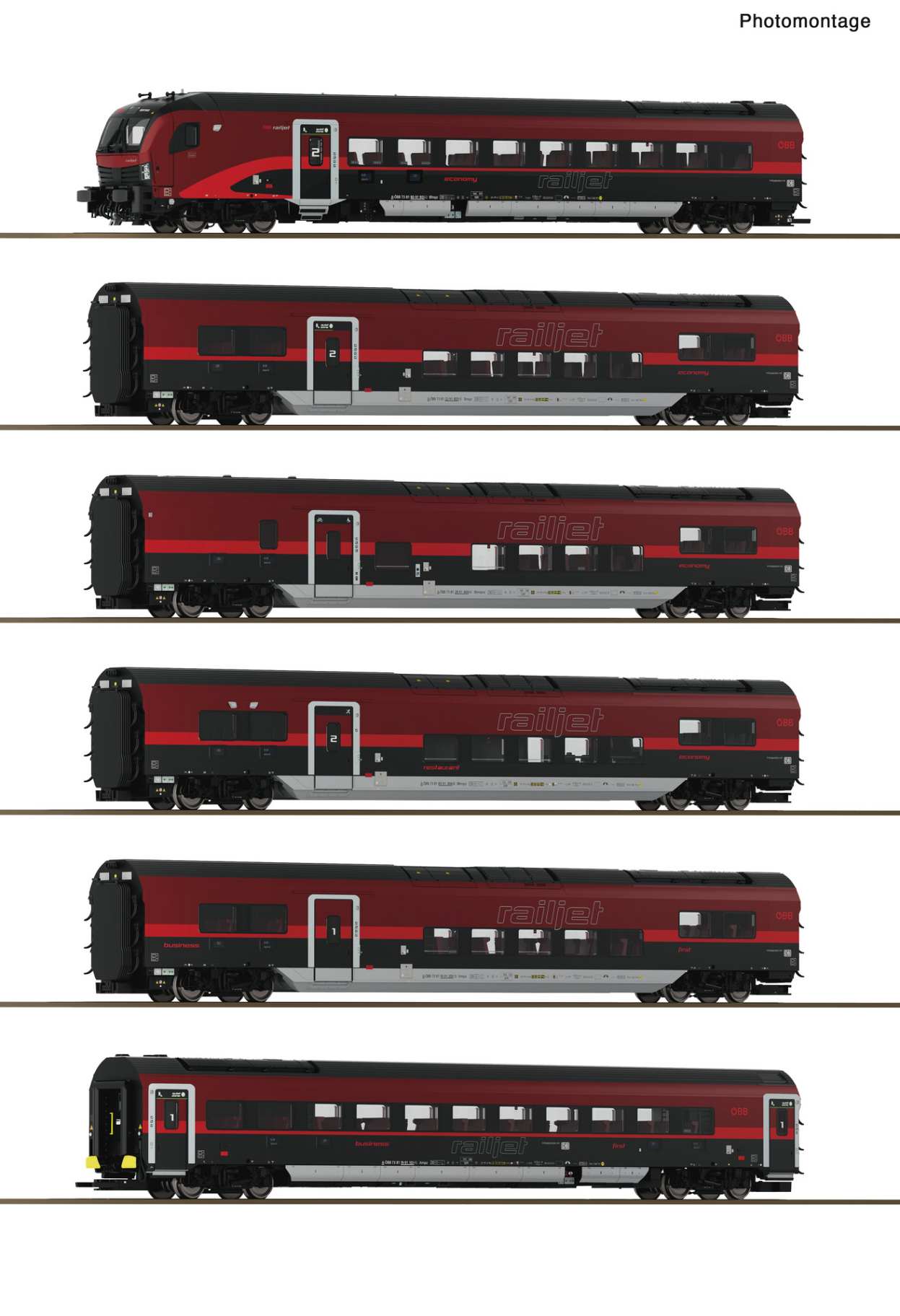 DC-6er Set Railjet ÖBB, Ep.VI