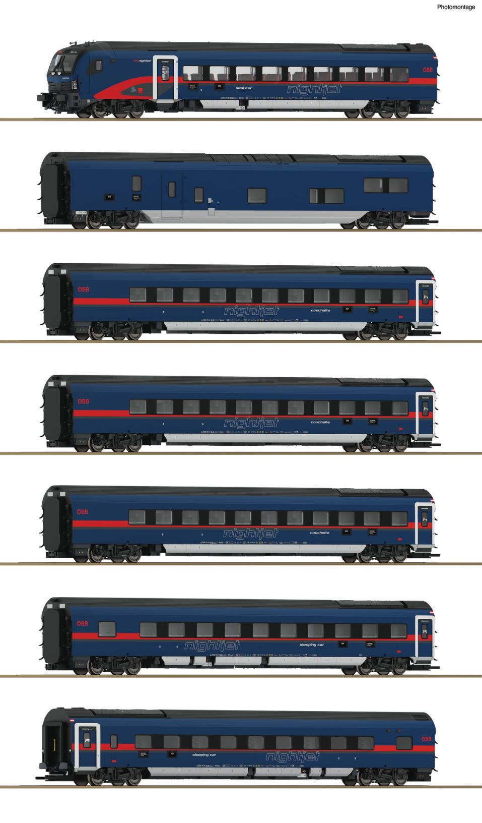 AC-7-tlg. Set: Nightjet, ÖBB