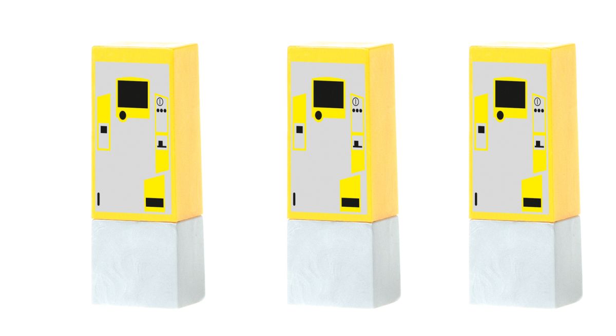 1:87-Parkscheinautomat, 3er Set