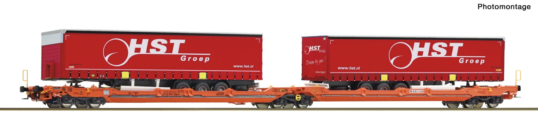 Doppeltaschenwagen T3000e Wascosa+HST