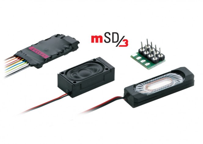 mSD/3-SoundDecoder Dampflok m. Kabelbaum