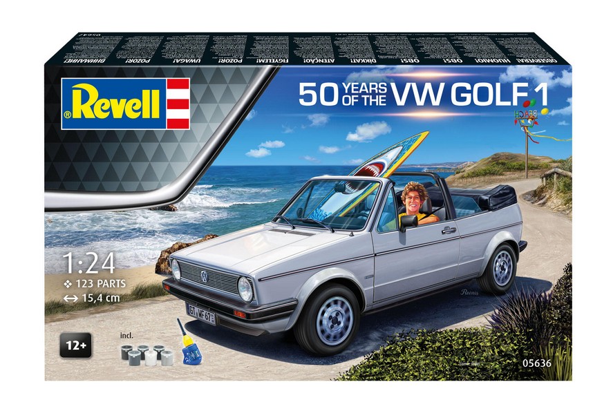 1:24-Geschenkset, 50 J. of the VW Golf 1