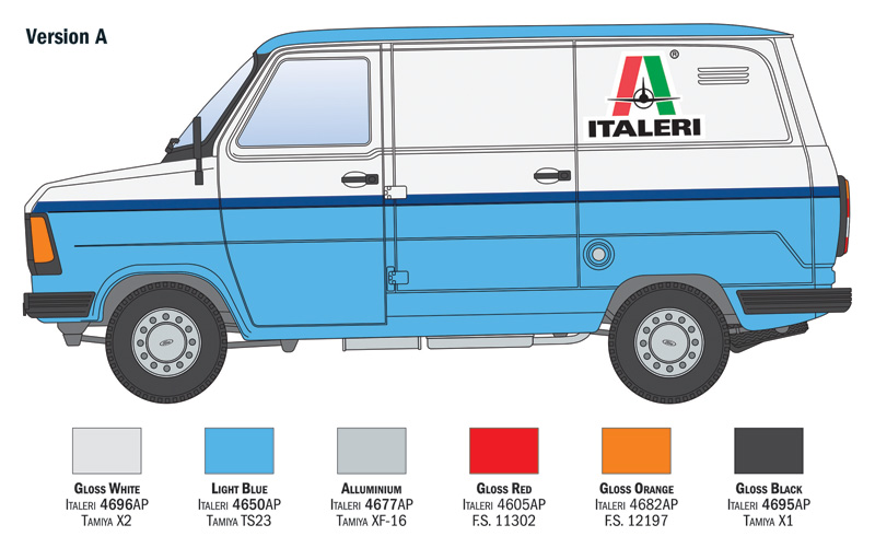 1:24 Ford Transit Italeri