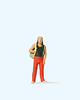 Mann mit Rucksack