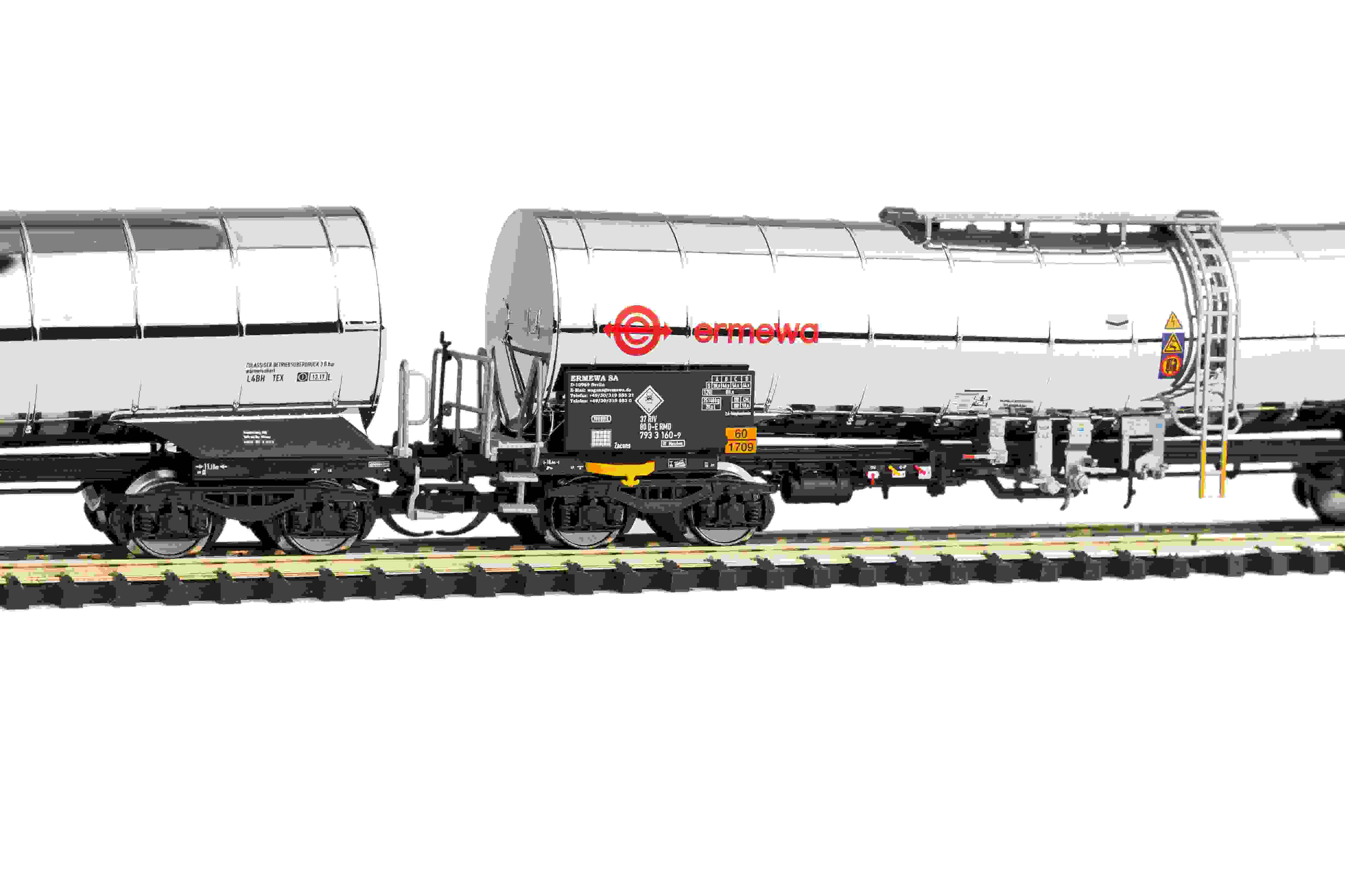 TT-2tlg. Set Chemiekesselwagen Ermewa VI
