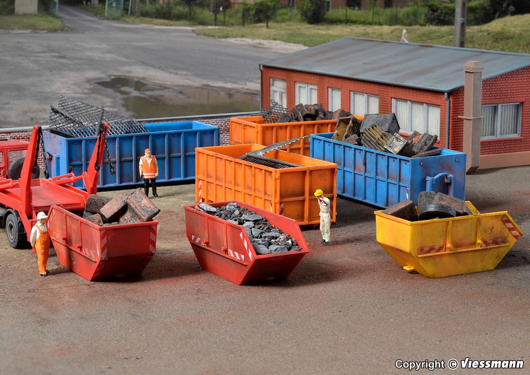 H0-Ausgestaltungsset Absetzcontainer