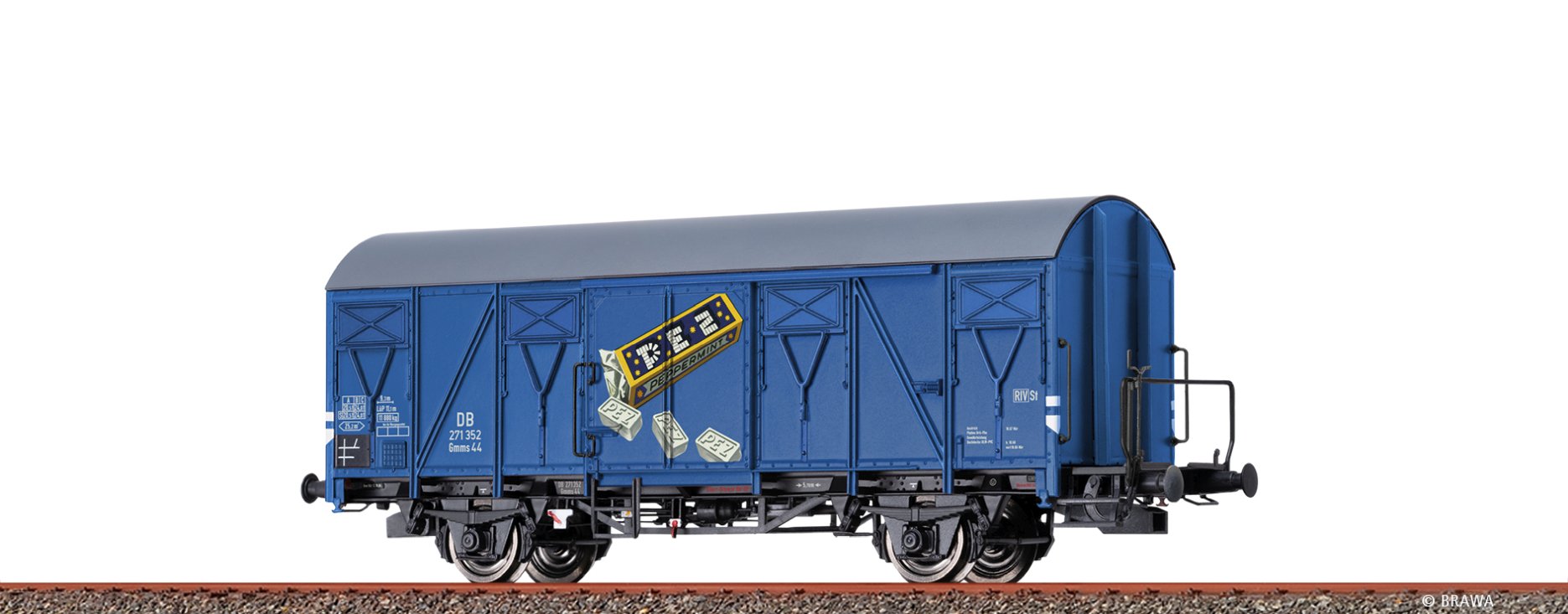 H0-Güterwagen Gmms 44 DB, Ep.III PEZ