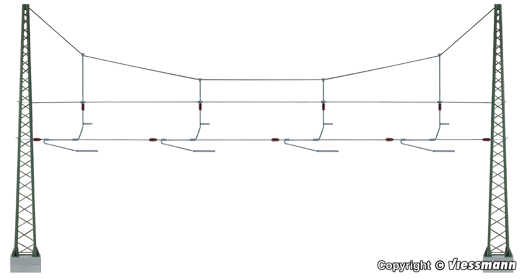 H0-Quertragwerk über 4 Gleise
