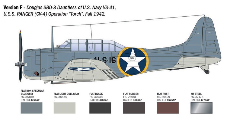 1:48 USN Douglas SBD-3 Dauntless