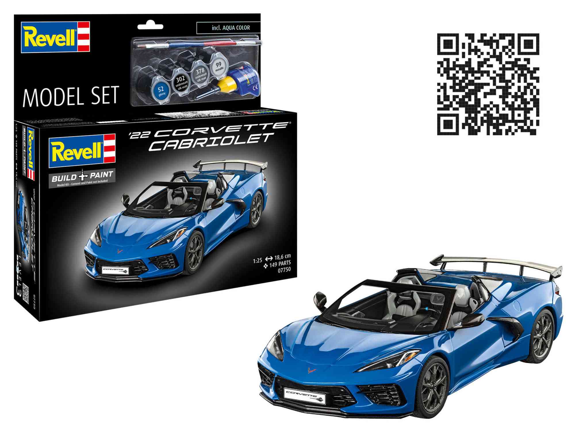 1:25-Model Set Corvette C8 Cabriol
