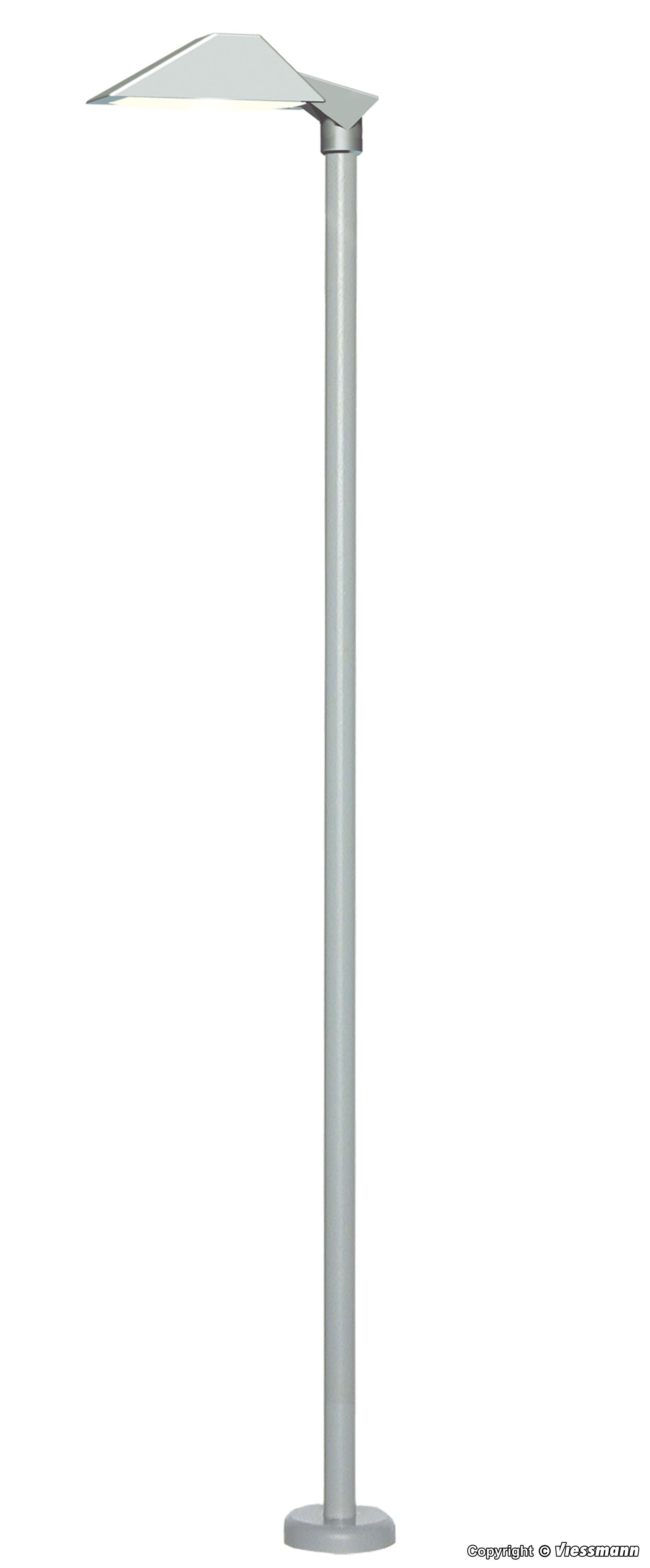 H0-Moderne Bahnsteigleuchte, LED weiß