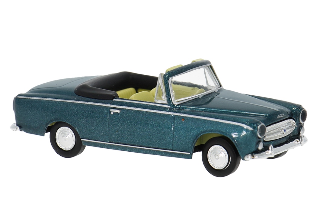 Drummer, Peugeot 403 Cabriolet, grün