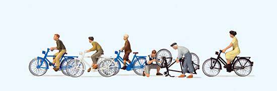 H0-Jugendliche mit dem Fahrrad