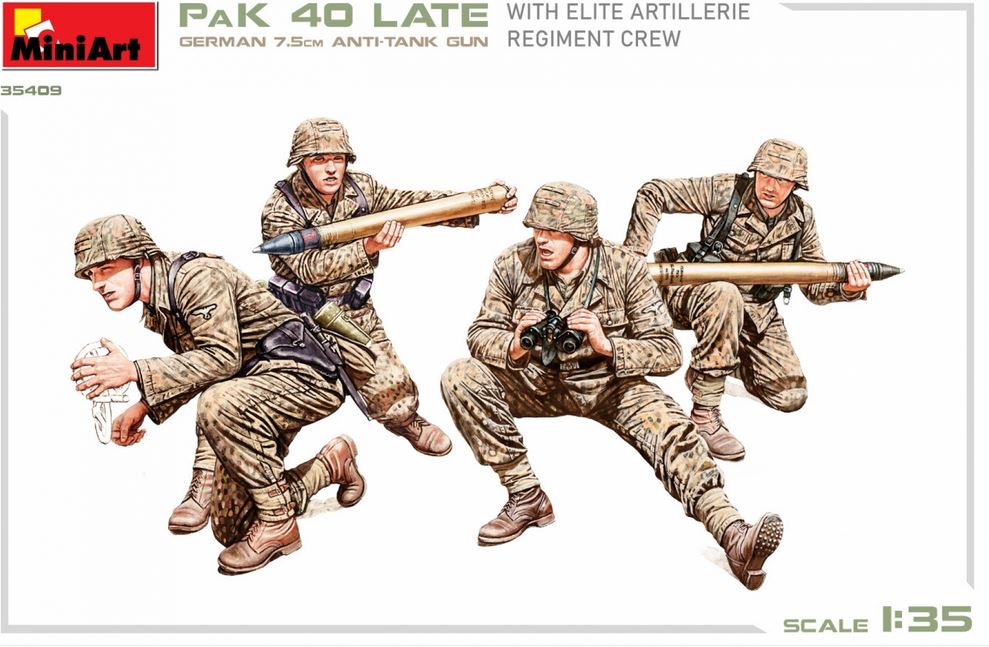 1:35 Deutsche 7,5cm PaK 40 mit Crew (4)