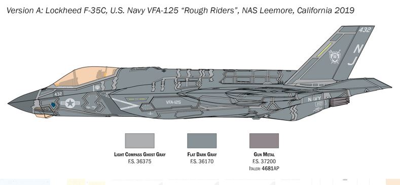 1:72 F-35C Lightning II, CATOBAR version