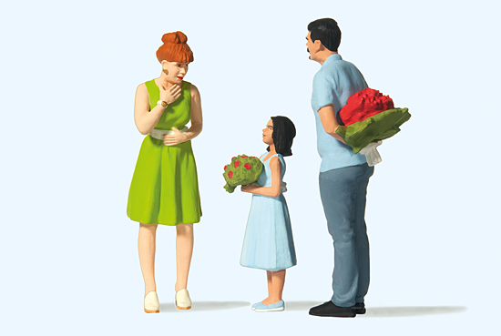 G-Überraschung mit Blumen