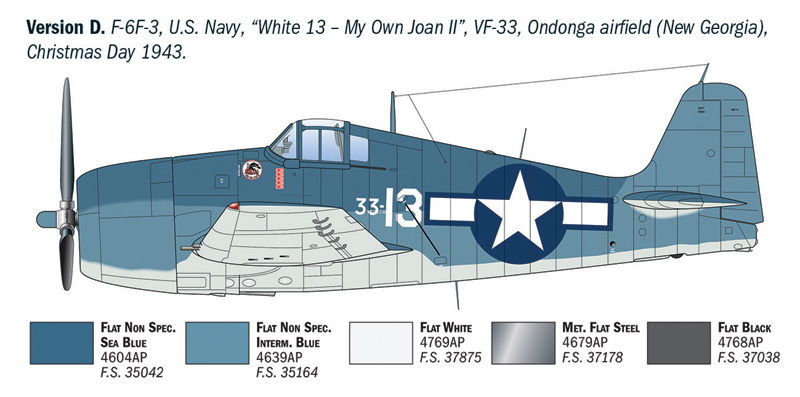 1:72 Grumman Hellcat F6 F-3