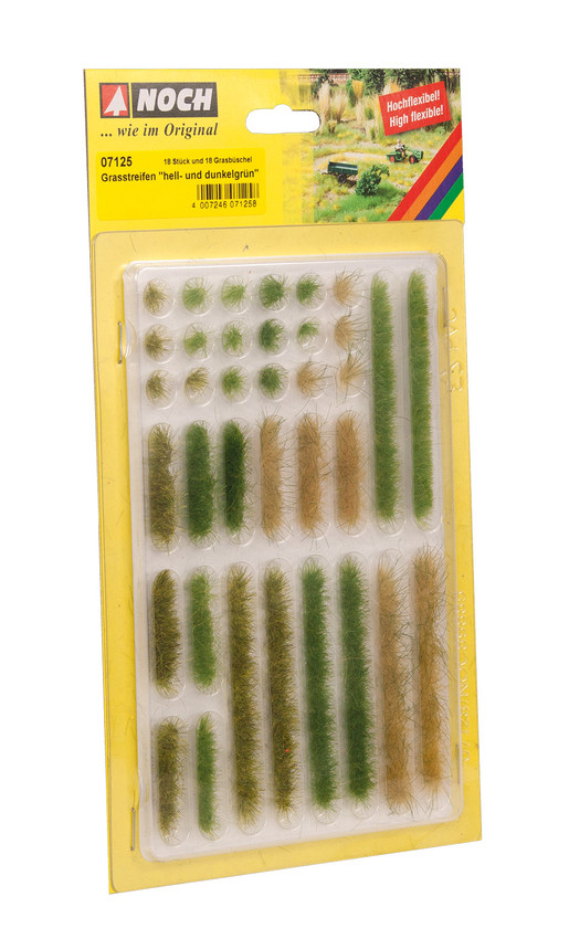 Grasstreifen, hell- und dunkelgrün