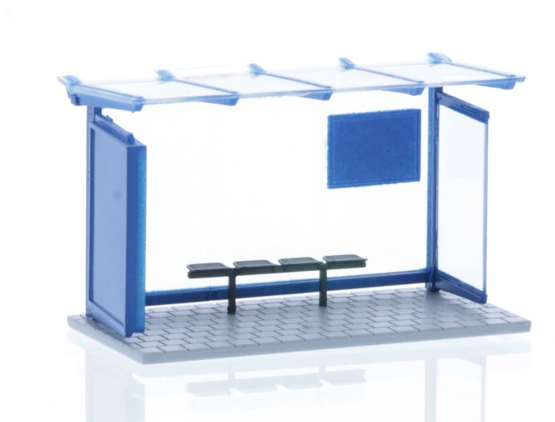 1:87-Bushaltestelle blau