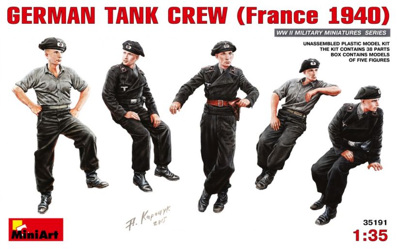 1:35 Fig. DEUTSCHE PANZERBESATZUNG