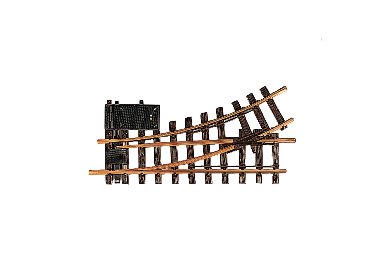 Elektrische Weiche links, R1, 30°