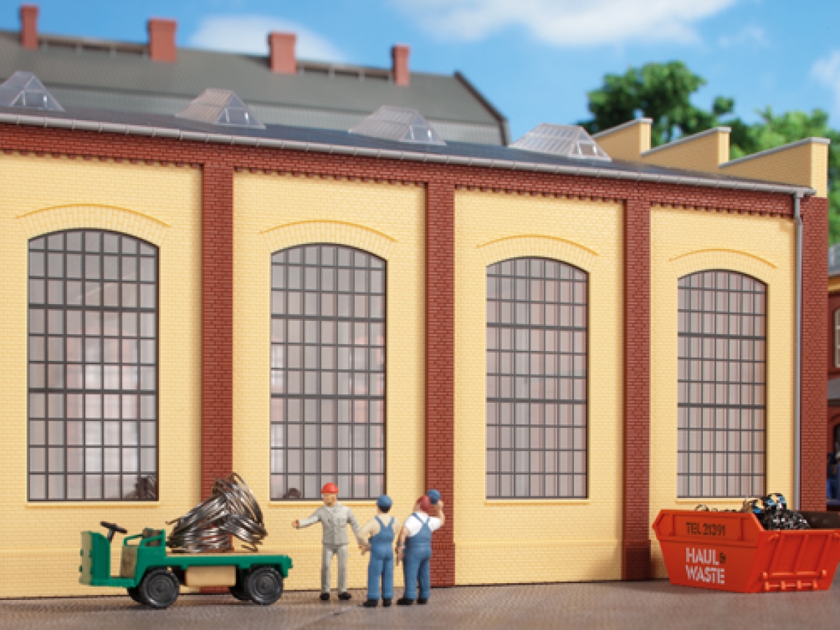 H0- Wände 2342N gelb, Industriefenster E
