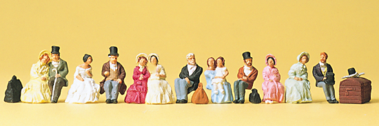 Sitzende Reisende um 1847
