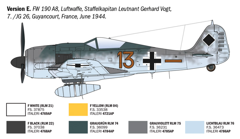 1:72 Focke-Wulf FW 190 A-7/A8 ACES