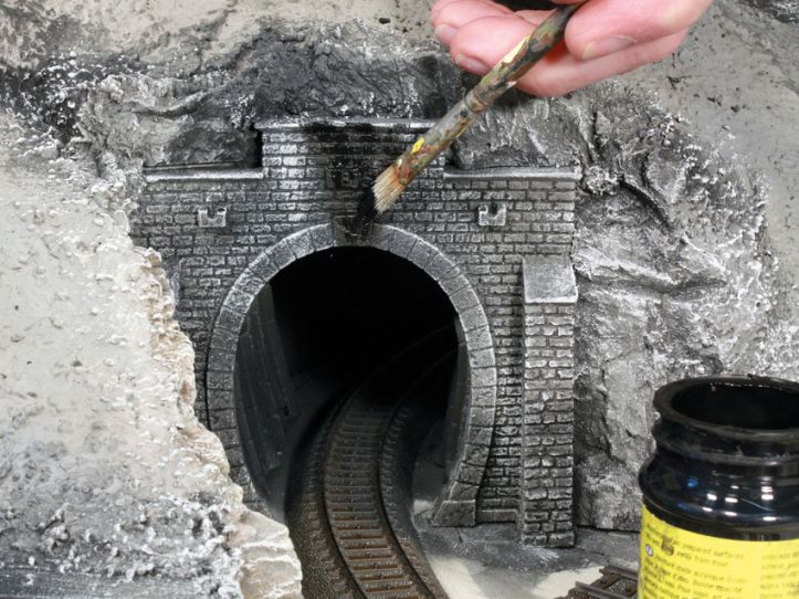 N-Tunnel-Portal, 2-gleisig, 12,3 x 8,5cm