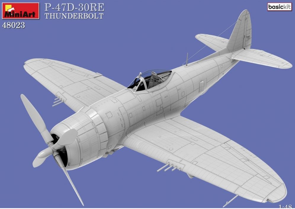 1:48 P-47D-30RE Thunderbolt Basic Kit