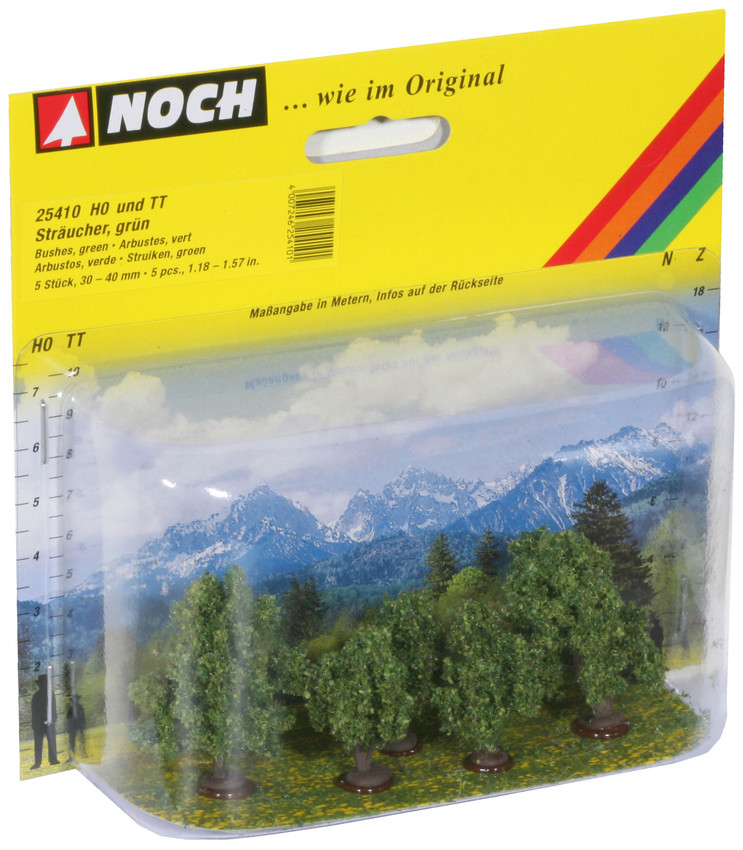 H0/TT-5 Sträucher/Strauch grün, 3 - 4 cm