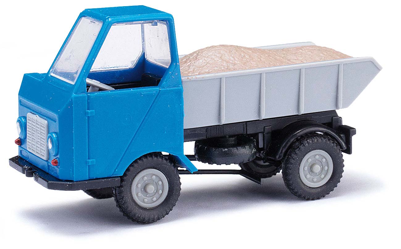 H0-Multicar M22 mit Kiesladung, blau